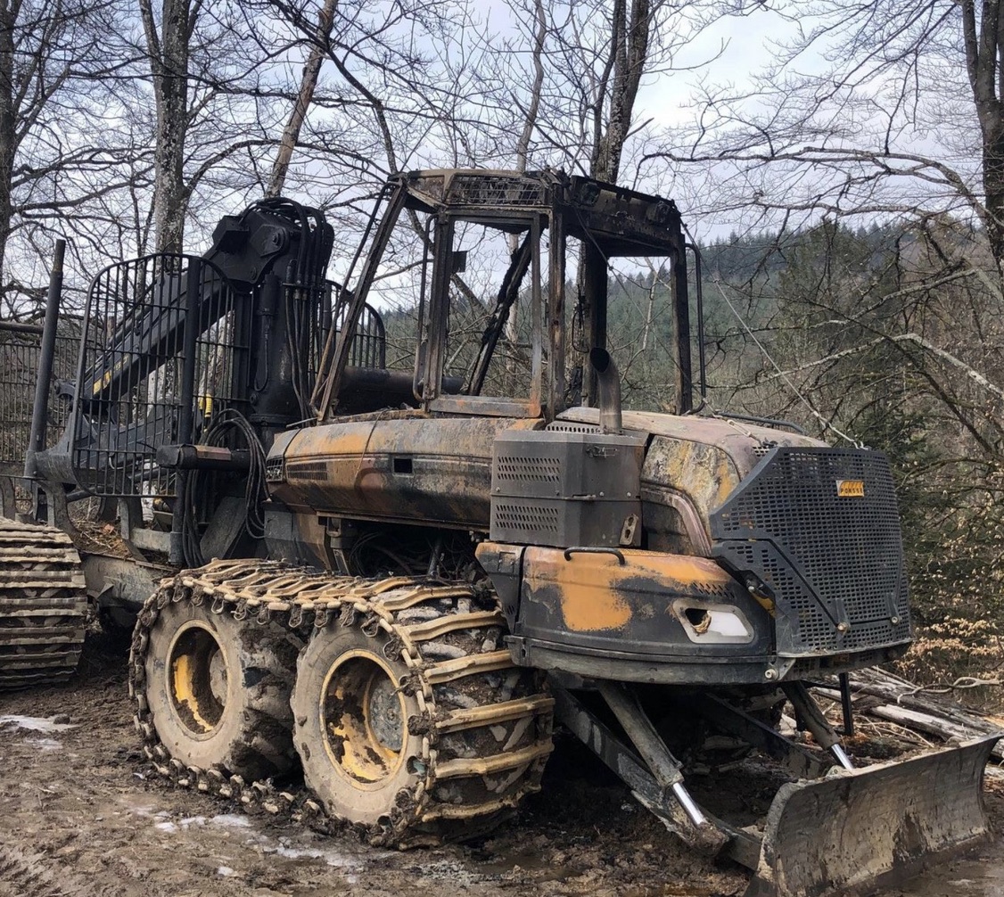 Incendie criminel sur le matériel d'une coopérative forestière