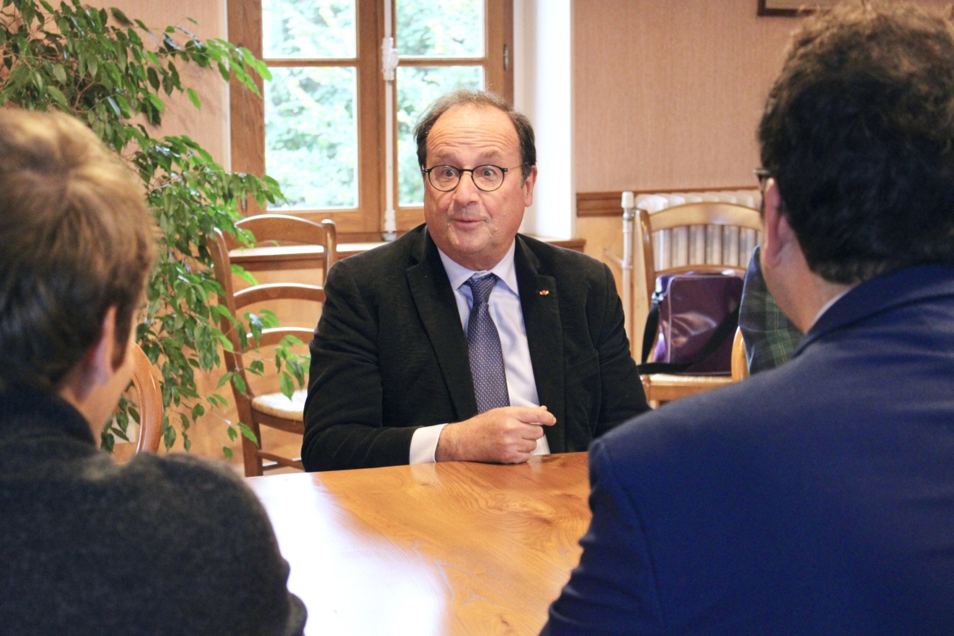 François Hollande en visite dans la Nièvre
