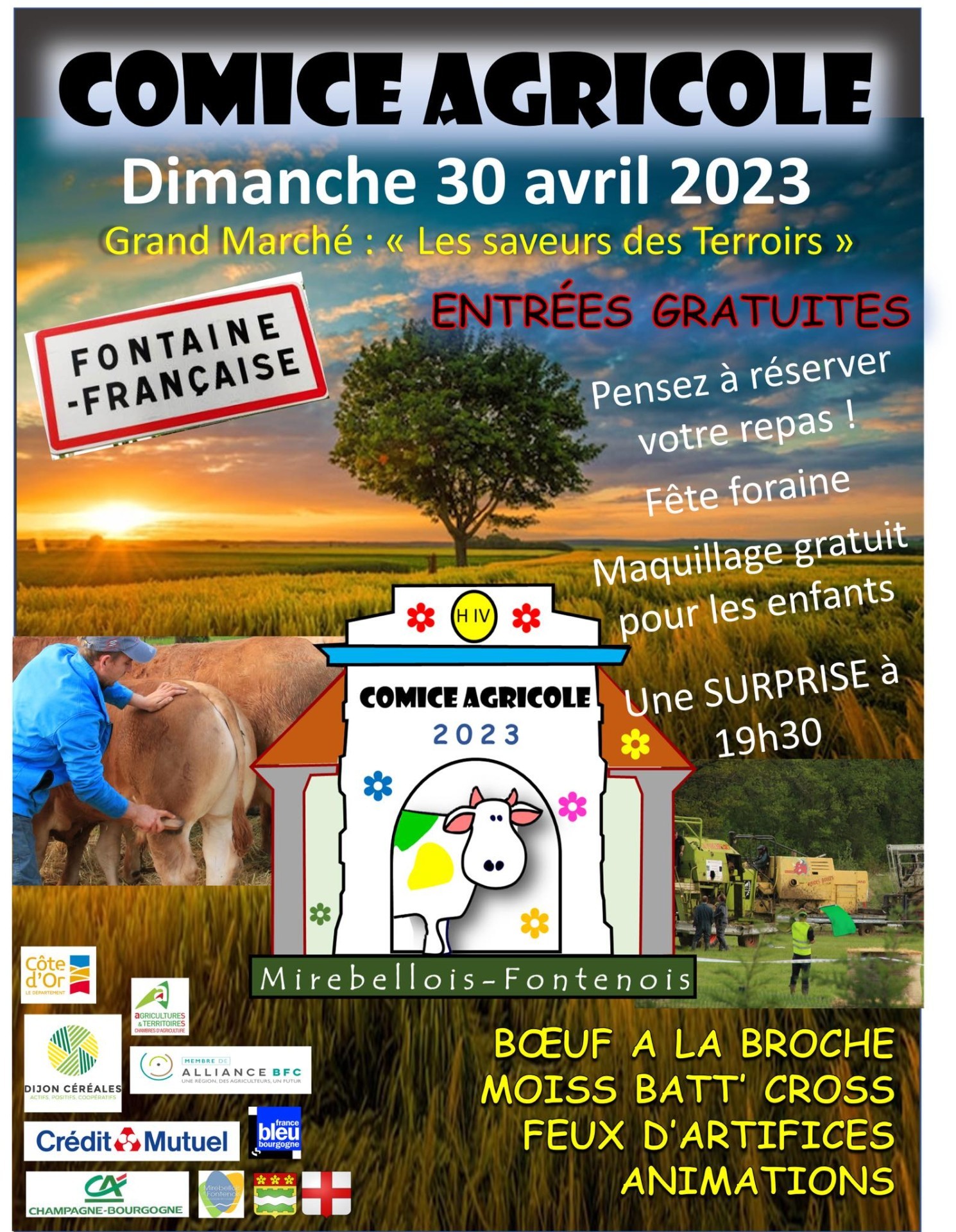 Tous à Fontaine-Française en avril