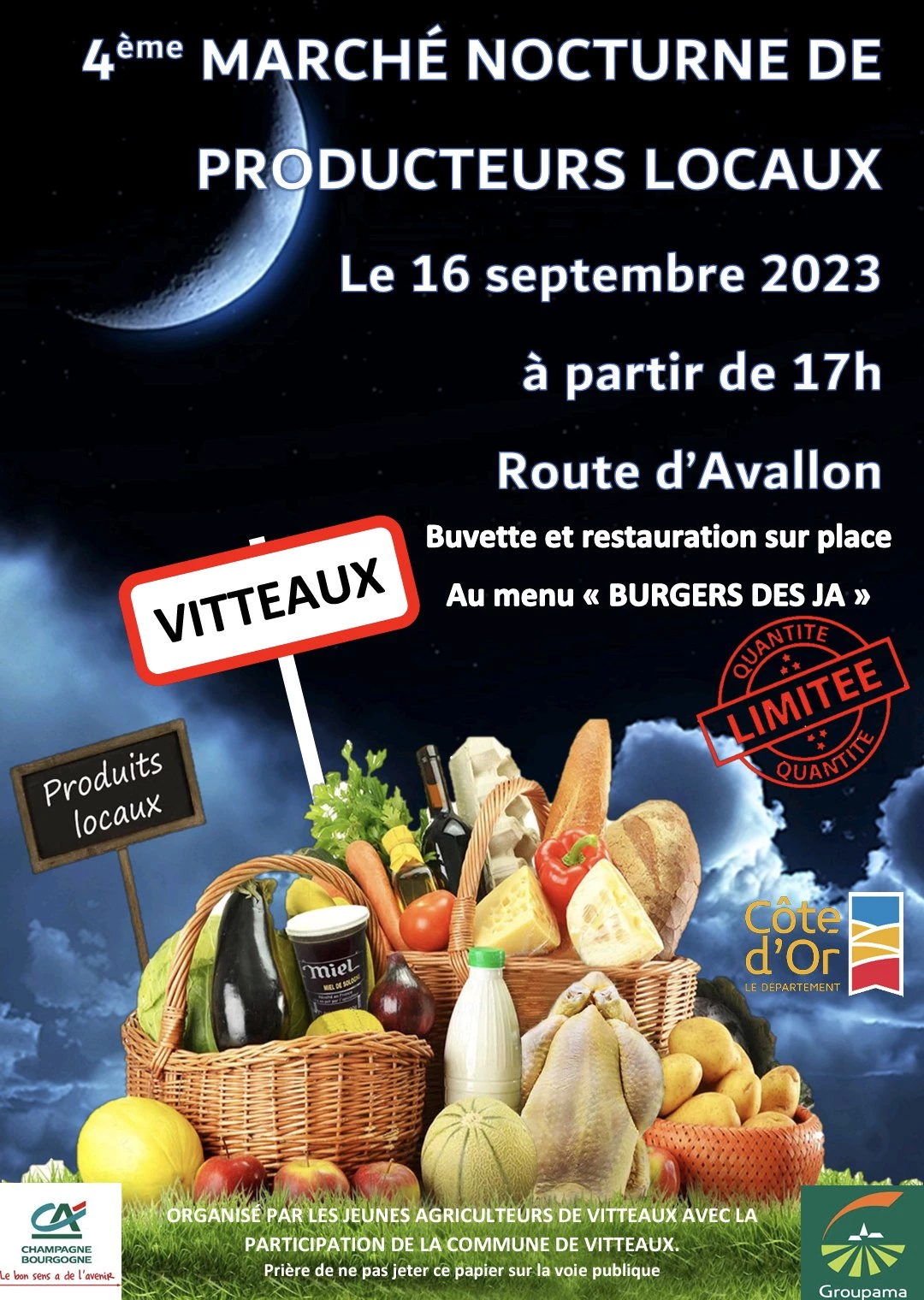 Un marché le 16 septembre