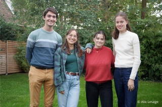 Quatre étudiants en quête d'inspiration nordique