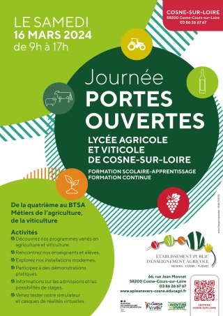 Portes ouvertes le samedi 16 mars