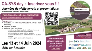 Découvrez la plateforme CA-SYS de l'Inrae