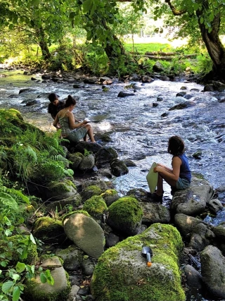 Orpaillage, les pieds dans l’eau