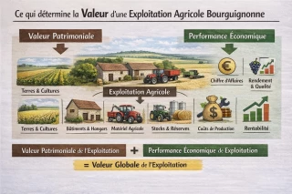 Ce qui compose la valeur d'une exploitation à reprendre