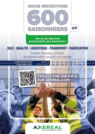 Axéréal recherche ses saisonniers
