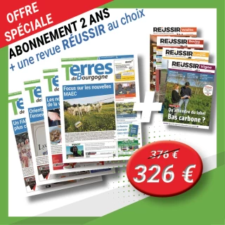 2 ans d'abonnement à Terres de Bourgogne + 1 revue Réussir