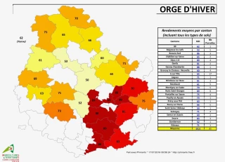 Une première carte départementale