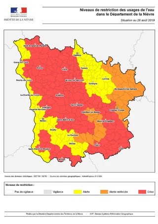 La situation continue à se dégrader dans la Nièvre