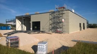 La future base de Ste Marie la Blanche  sort de terre.
