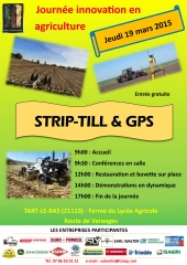 Strip-till et GPS en démonstration à Tart le Bas le 19 mars