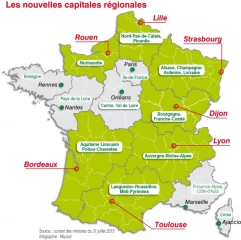 13 régions et 13 capitales provisoires...
