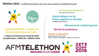 La FDSEA 58 partenaire du Téléthon à Nevers